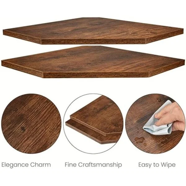 Homode Estante esquinero para pared juego de 2 estantes_6