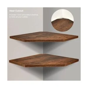 Homode Estante esquinero para pared juego de 2 estantes_5