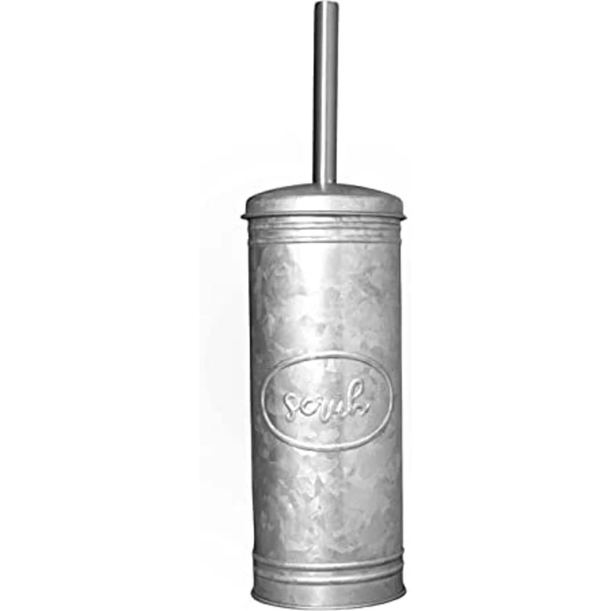 Autumn Alley Juego de cepillo de inodoro rústico y soporte_1