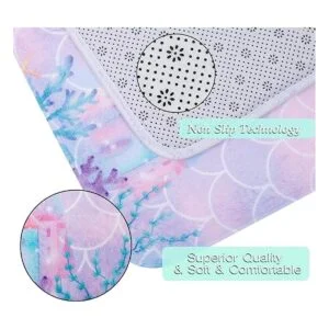RosieLily Alfombra de baño 24 x 16 pulgadas súper suave_3