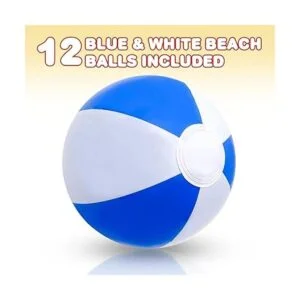 ArtCreativity Pelotas de playa azules y blancas para_2