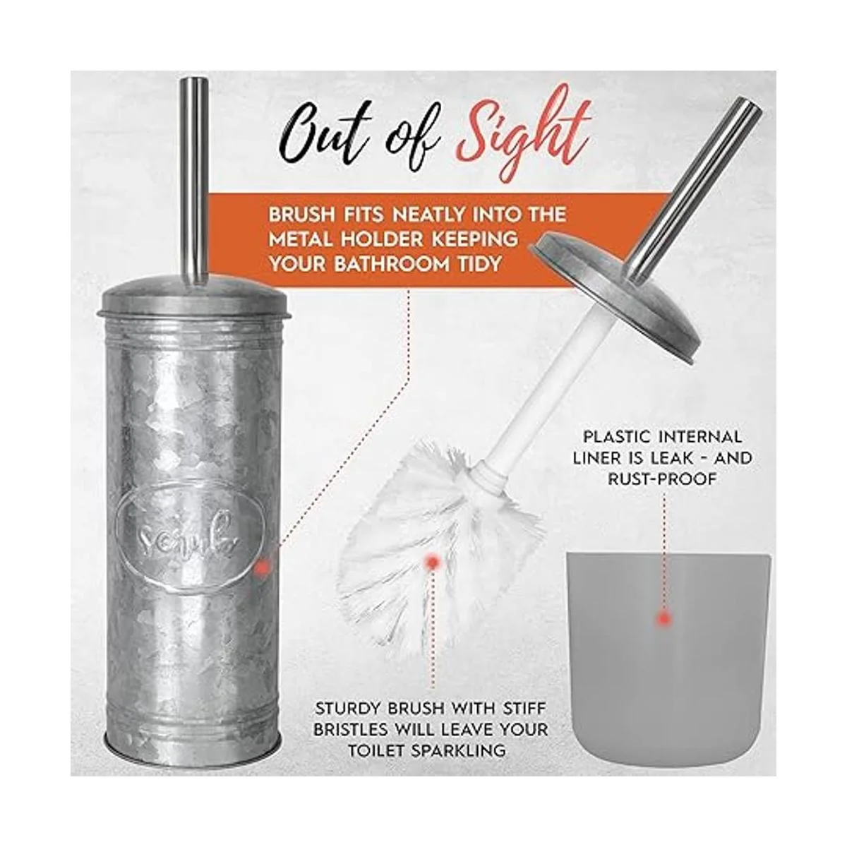 Autumn Alley Juego de cepillo de inodoro rústico y soporte_5