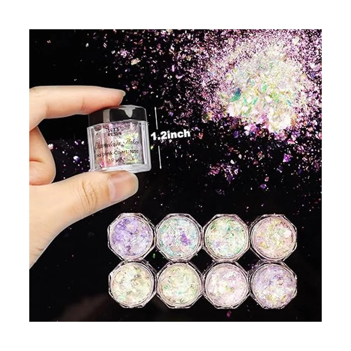 LETS RESIN Copos gruesos camaleón suministros de resina_5