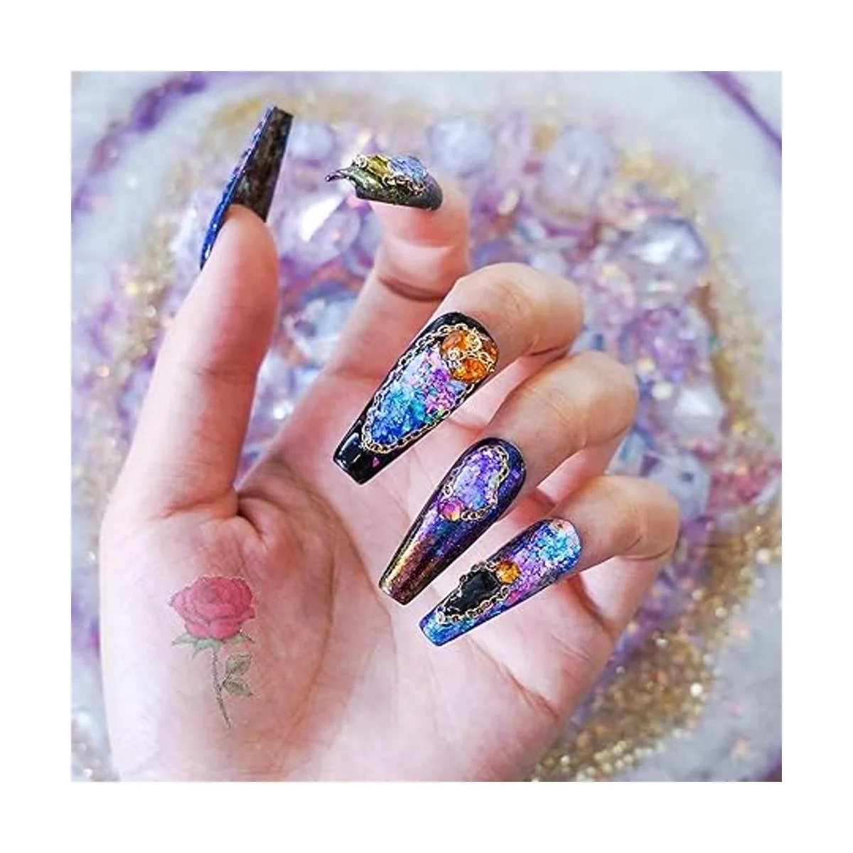 LETS RESIN Copos gruesos camaleón suministros de resina_6