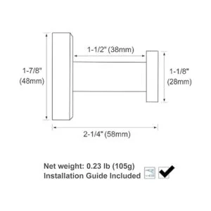 APLusee Juego de 2 ganchos para toallas de baño perchas_2