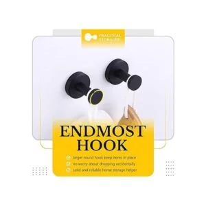 APLusee Juego de 2 ganchos para toallas de baño perchas_5