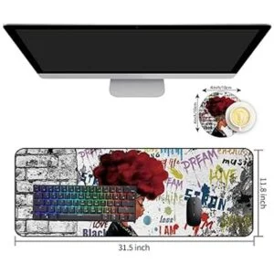 Alfombrilla de ratón y posavasos extendidos para juegos_2