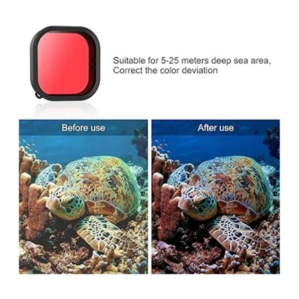 AFAITH Paquete de 3 filtros de buceo funda impermeable_3