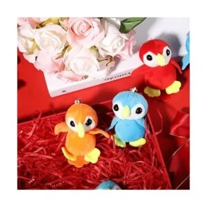 9 piezas de peluche de loro parlante de 3.5 pulgadas azul_4