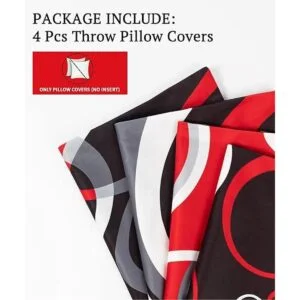 D DIFARIC Juego de 4 fundas de almohada decorativas de 18_5
