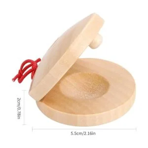 Instrumento de percusión castañuela española de madera_2