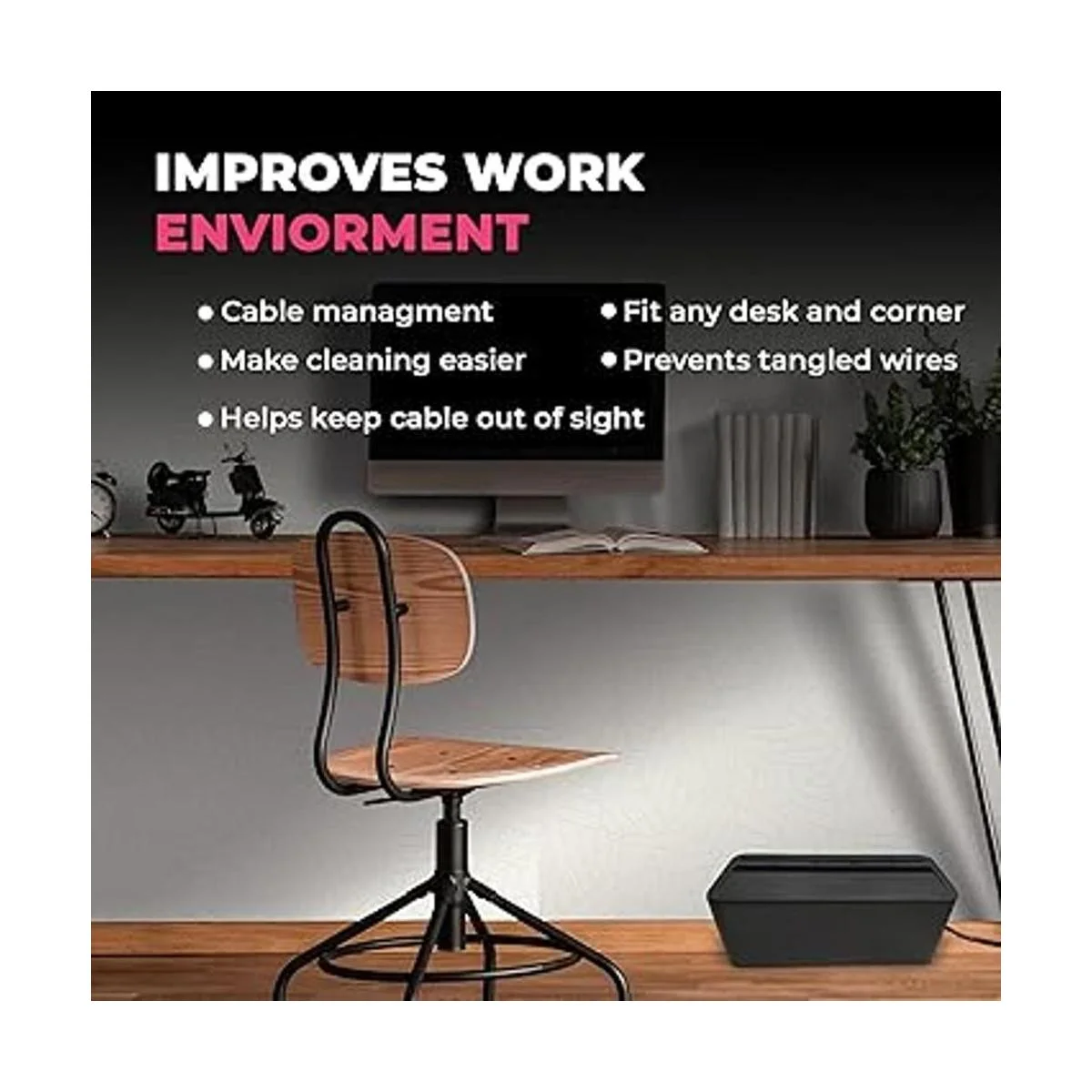 Caja de gestión de cables organizador de cables La caja_3