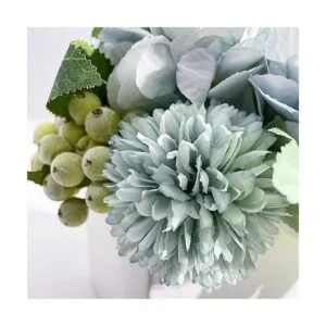 LADADA Flores de peonía sintéticas en florero de_3