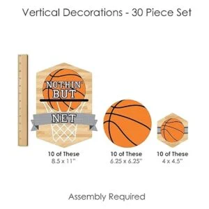 Big Dot of Happiness Nothin but Net Baloncesto Ducha_7