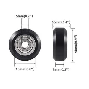 Juego de 48 ruedas de polea POM para impresora 3D con_4