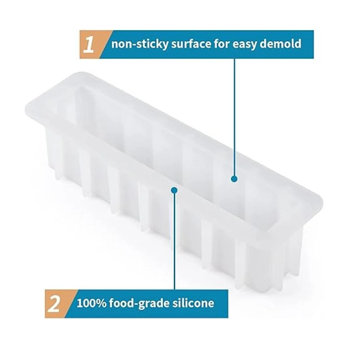 Sanbege Molde de jabón para pan molde rectangular grande_4