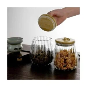 Juego de tarros de vidrio herméticos para almacenamiento_6