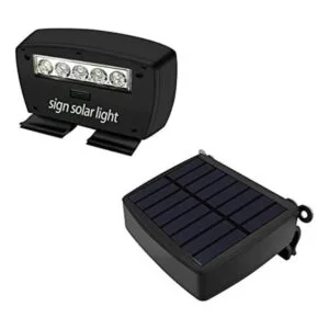 Luz LED de cubierta de energía solar con clip para letrero_1