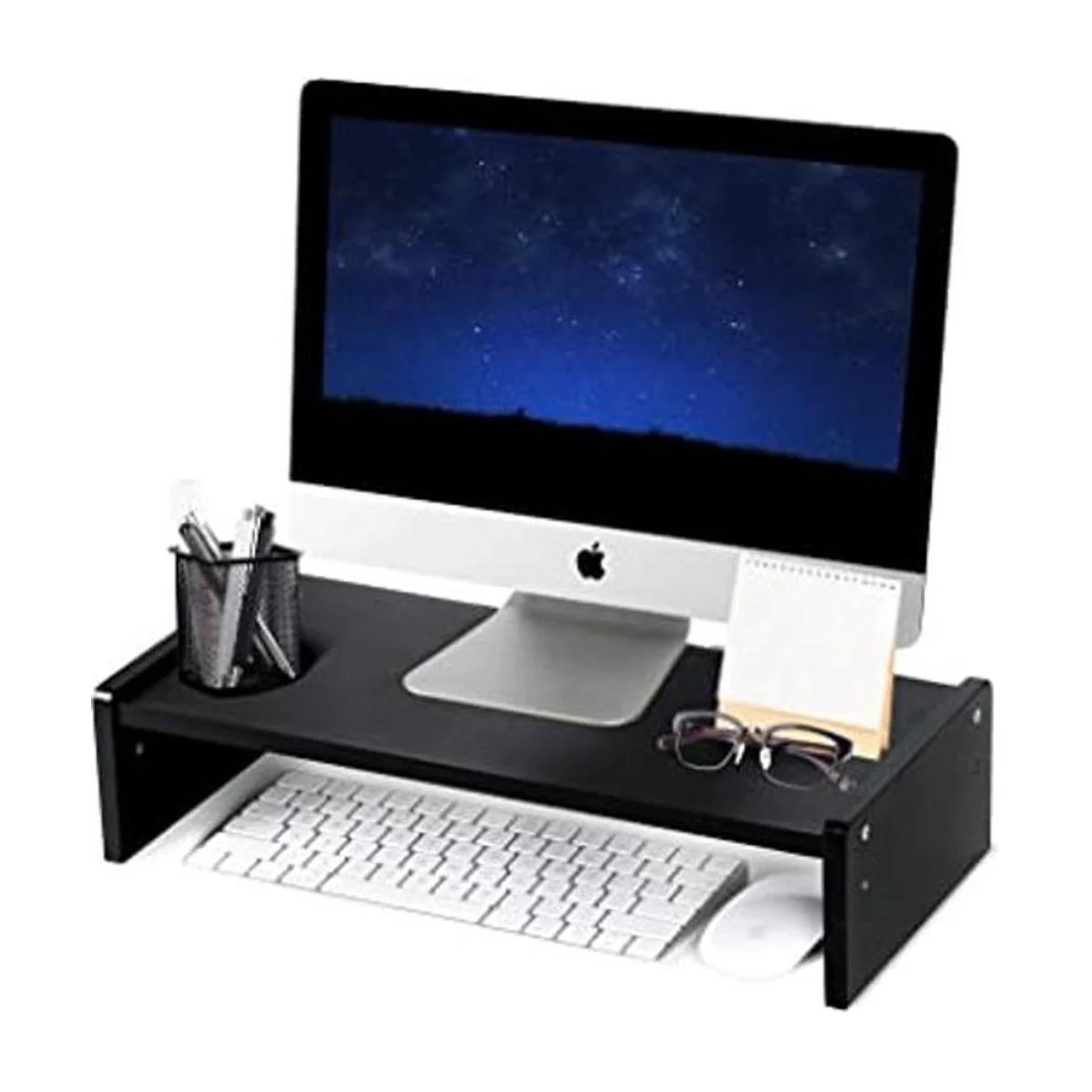 KINLINK Soporte para monitor de bambú elevador para_1