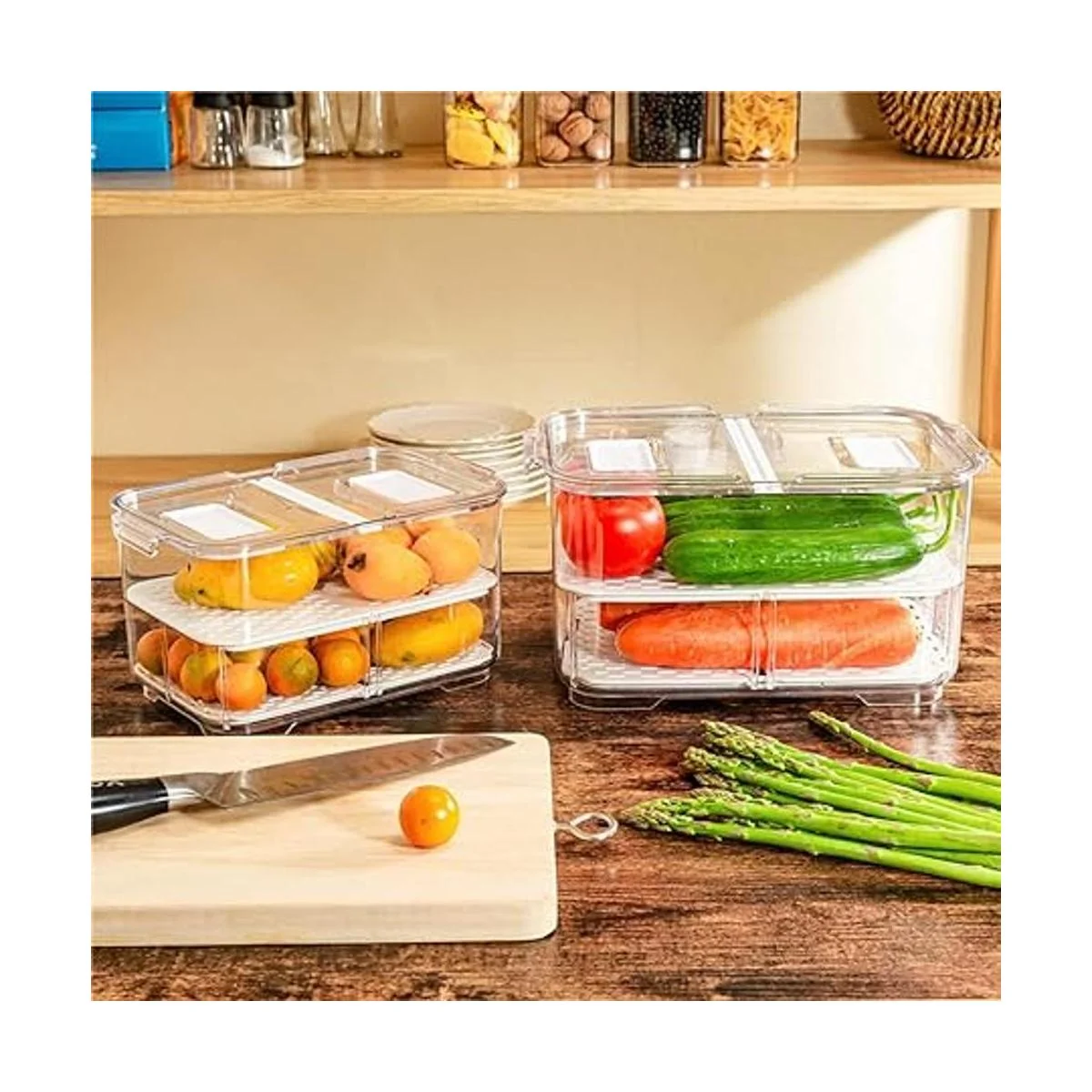 blitzlabs Contenedores organizadores de refrigerador para_5