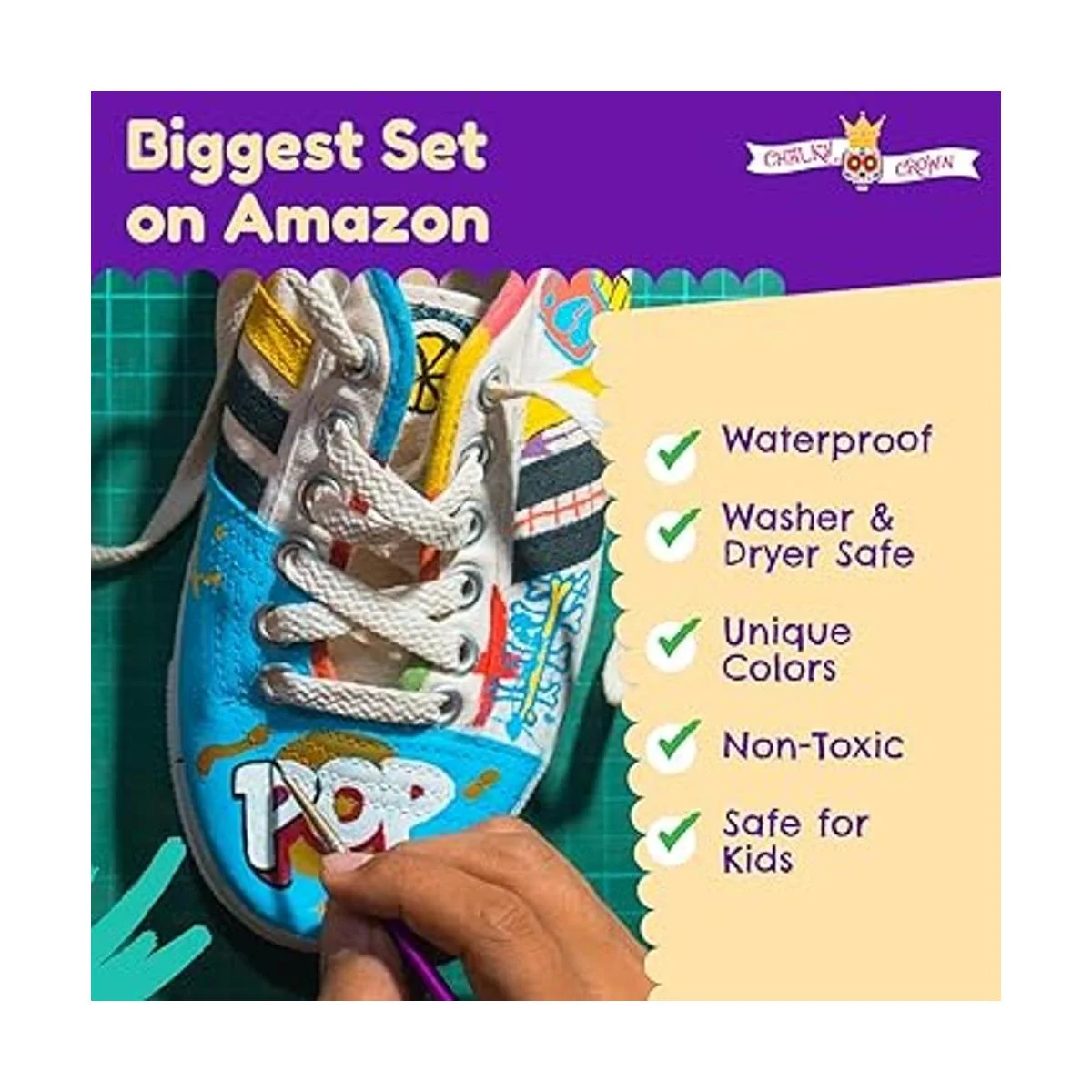 Pintura permanente para ropa 16 colores pintura de tela_3