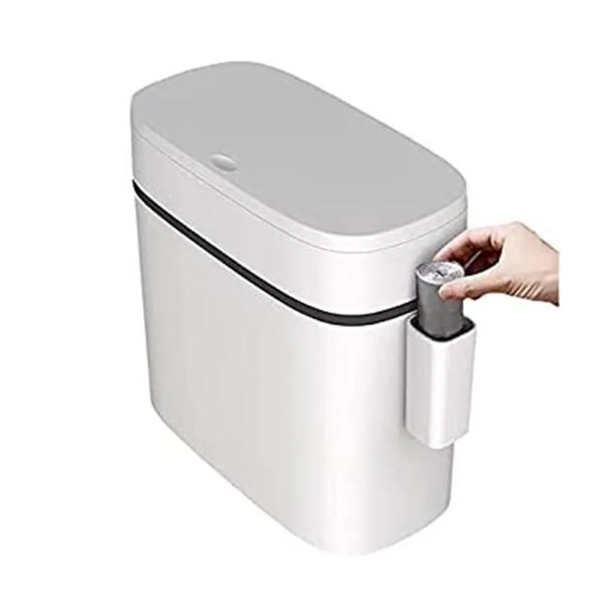 KLGO Bote de basura de plástico delgado de 12 litros con_1