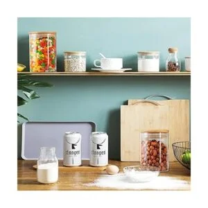 Paquete de 4 tarros de almacenamiento de vidrio con tapa_6