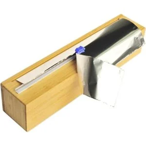 BoxThink Dispensador de plástico de madera de bambú con_7