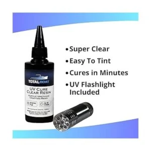 TotalBoat Resina acrílica transparente de secado UV de_2