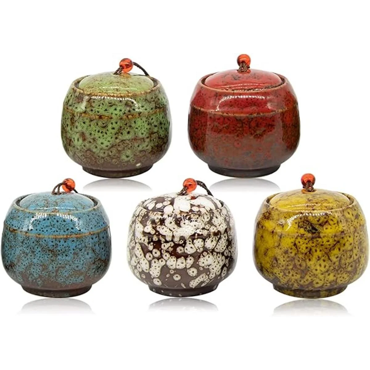patscorai Urnas pequeñas para cenizas humanas juego de 5_1