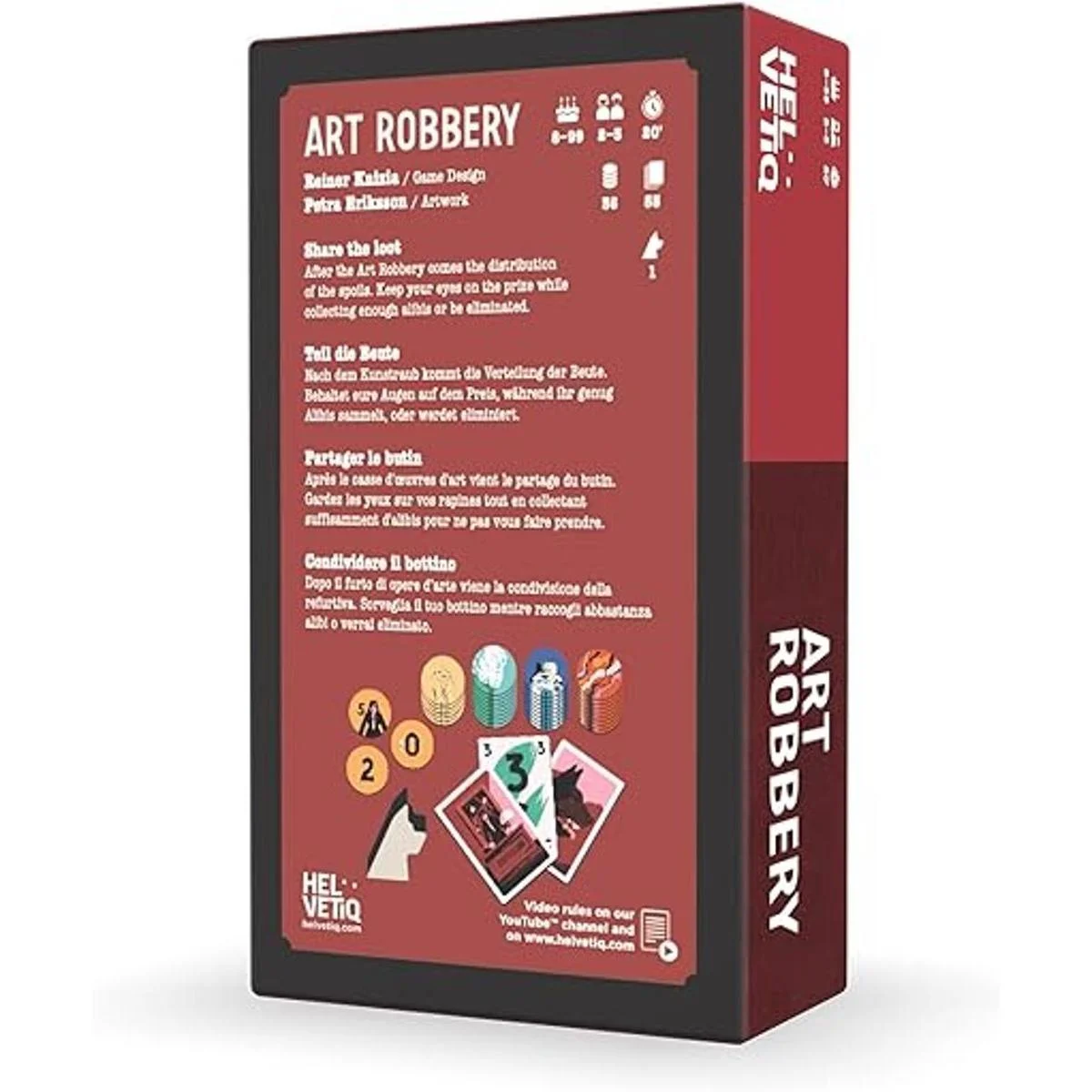 Helvetiq Juego de cartas Art Robbery Juego de estrategia_3