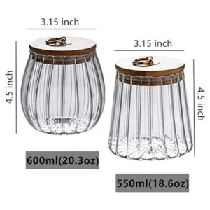 Juego de tarros de vidrio herméticos para almacenamiento_2