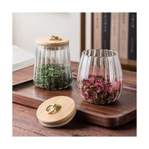 Juego de tarros de vidrio herméticos para almacenamiento_3