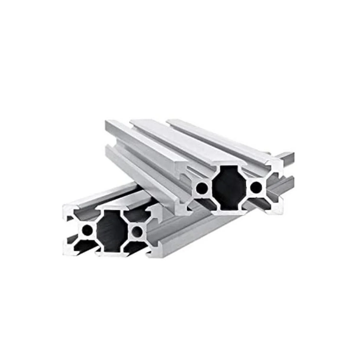 2 piezas de extrusión de aluminio 80.315 in con ranura en_1