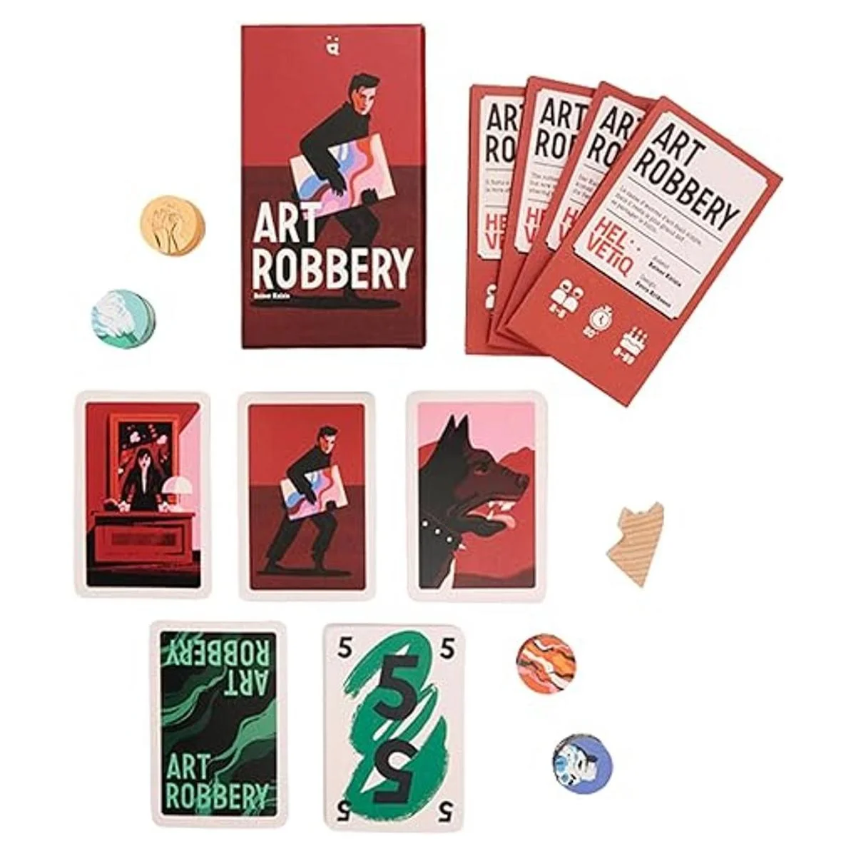 Helvetiq Juego de cartas Art Robbery Juego de estrategia_4