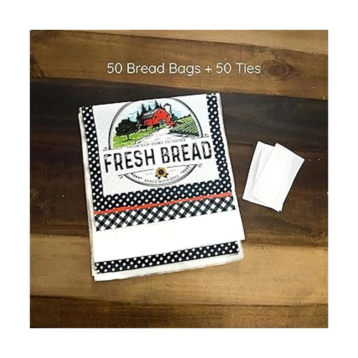 Bolsas de pan para pan casero con lazos granja grande_6