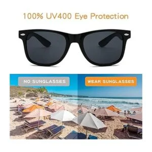 Paquete de 20 gafas de sol negras para adultos para_4