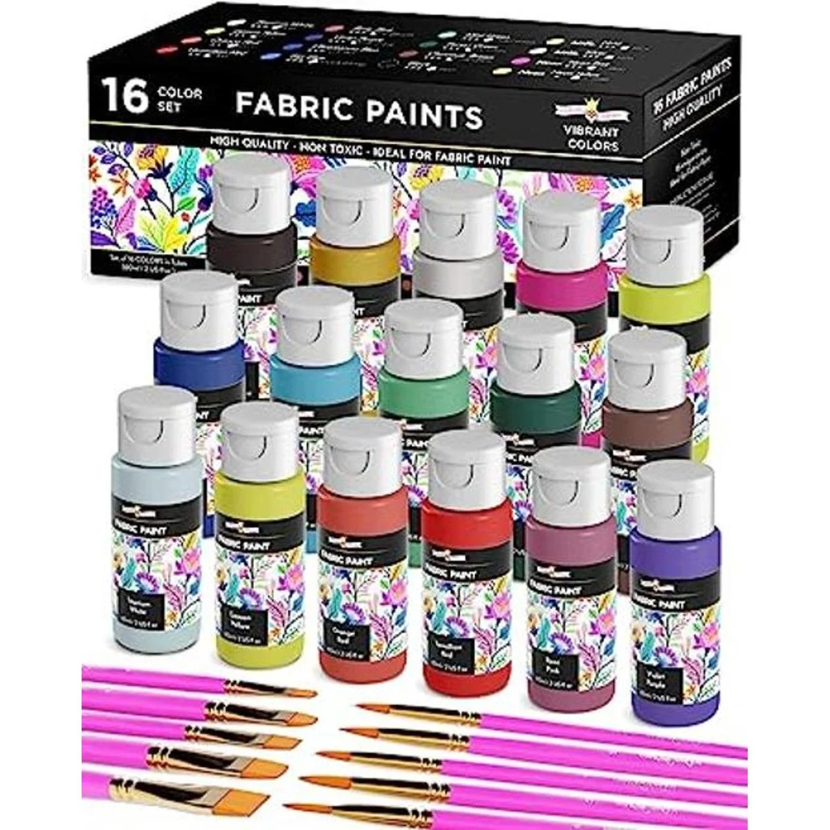 Pintura permanente para ropa 16 colores pintura de tela_1