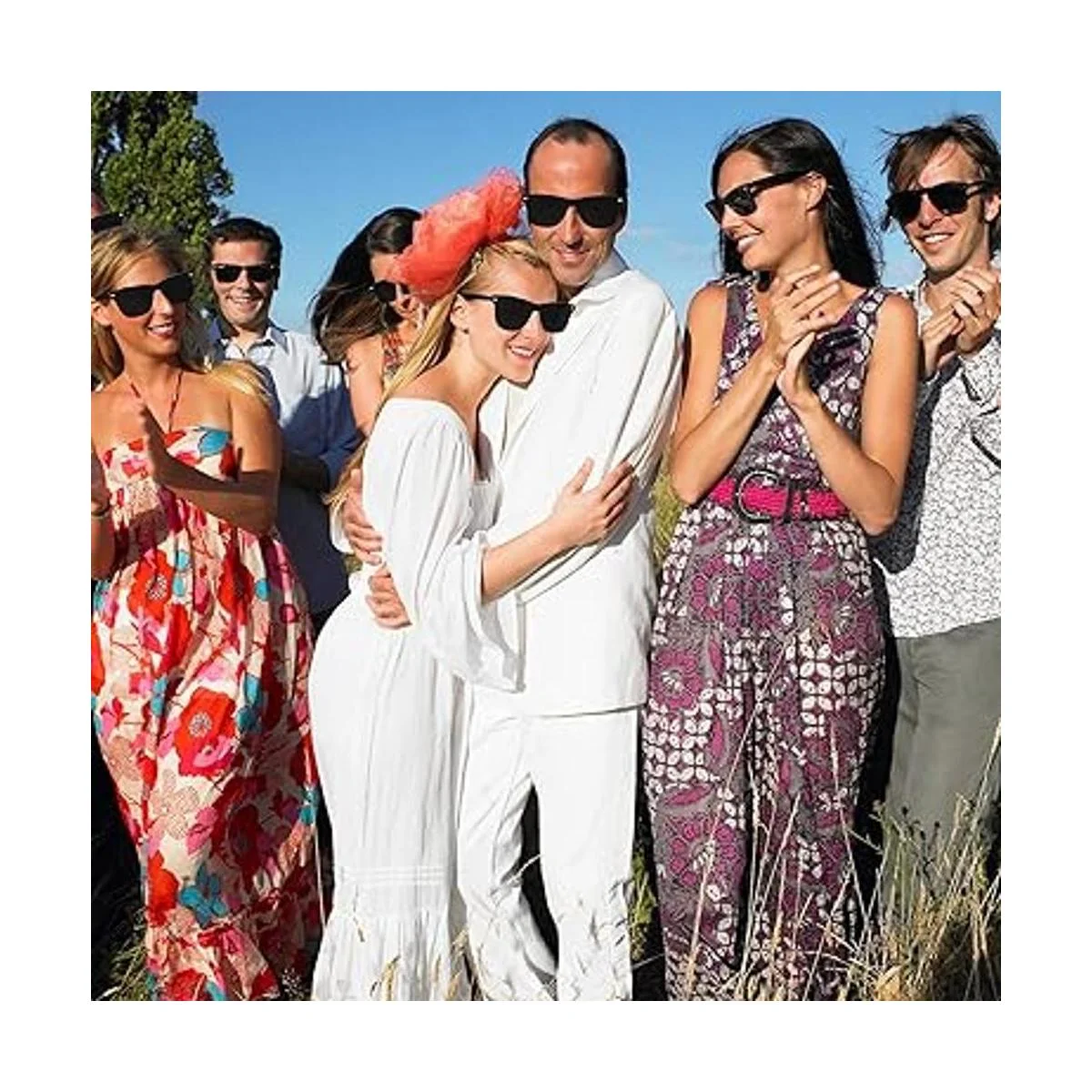 Paquete de 20 gafas de sol negras para adultos para_2