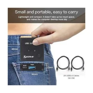 Selector de interruptor USB 3.0 conmutador USB 2 en 1_4