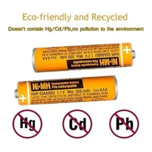 Paquete de 12 baterías recargables HHR55AAABU NIMH para_2