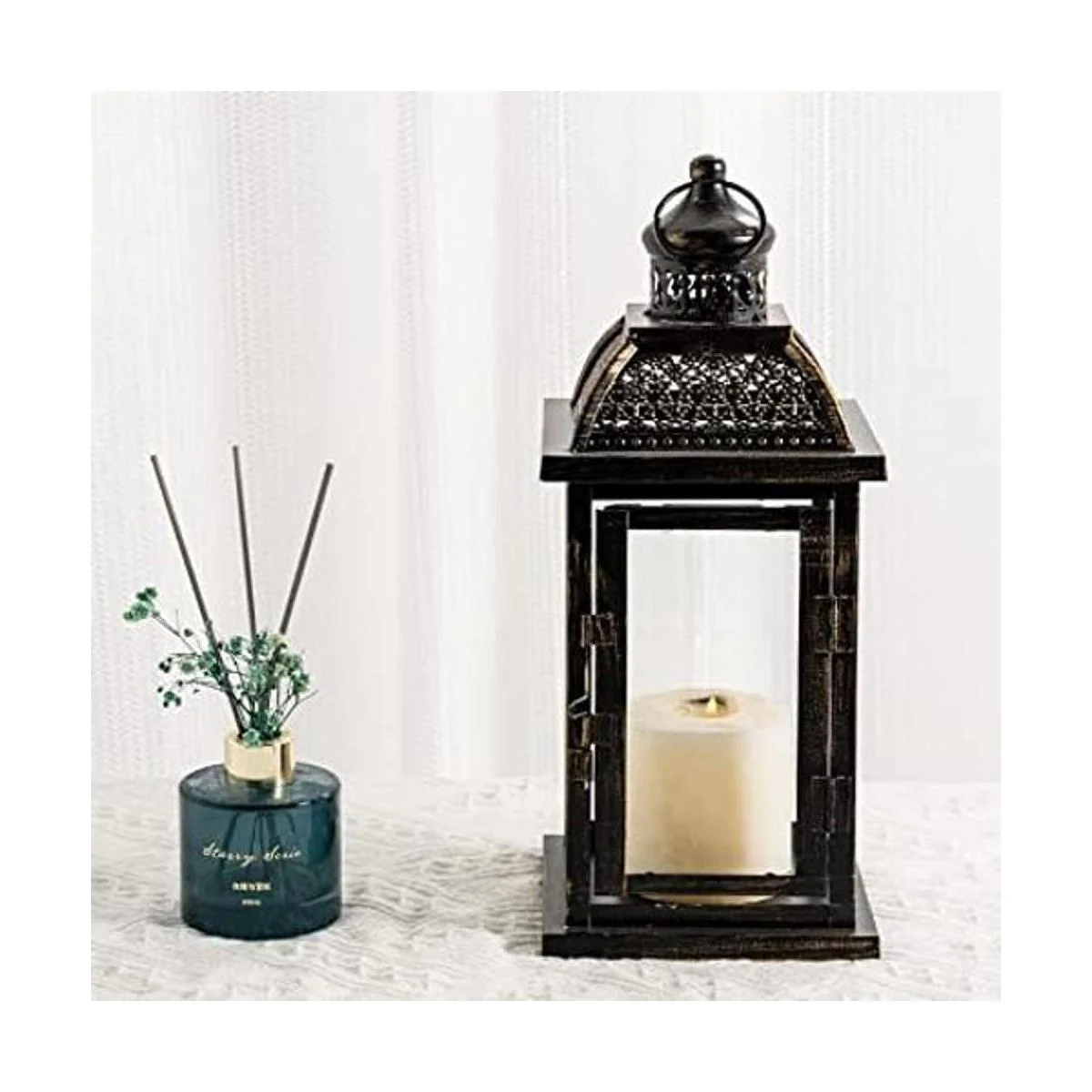 DECORKEY Farol decorativo grande de 14.4 pulgadas para_1