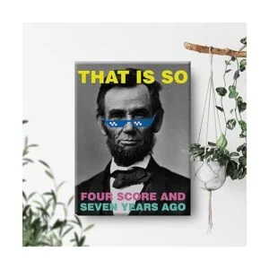 Divertida cita de Abraham Lincoln en lienzo para_4