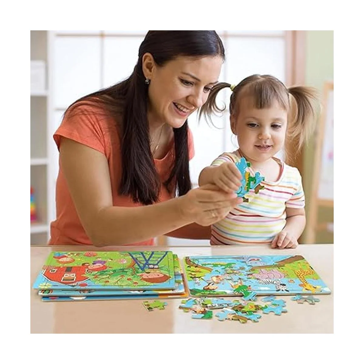 SYNARRY Rompecabezas para niños de 4 a 8 años paquete de_6