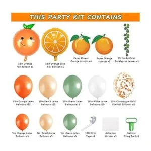 Kit de 100 globos de baby shower Little Cutie guirnalda_3