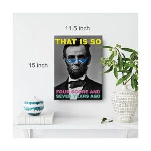 Divertida cita de Abraham Lincoln en lienzo para_2