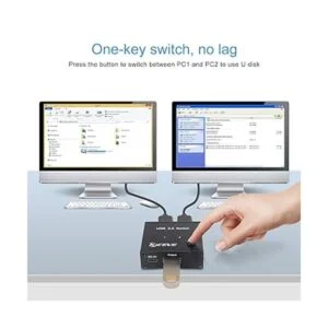 Selector de interruptor USB 3.0 conmutador USB 2 en 1_3