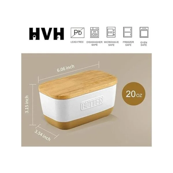 HVH Mantequilla de cerámica con tapa para encimera_4