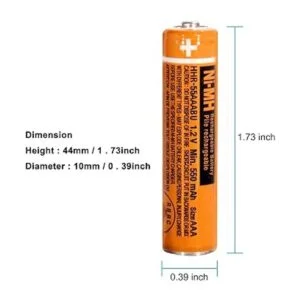 Paquete de 8 baterías recargables HHR55AAABU NIMH para_2