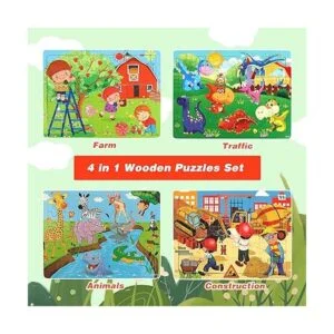 SYNARRY Rompecabezas para niños de 4 a 8 años paquete de_2